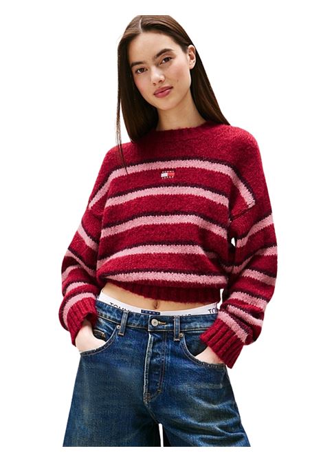 Pullover relaxed fit con distintivo Tommy RUBINO Tommy Hilfiger | DW0DW21679XJP